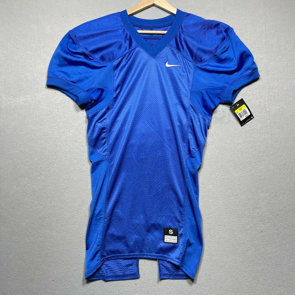 Nike Football Practice Jersey Men Size Small Blue Training NWT